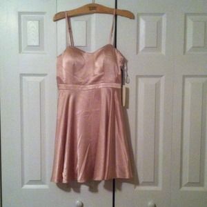 Satin and mesh party dress nwt