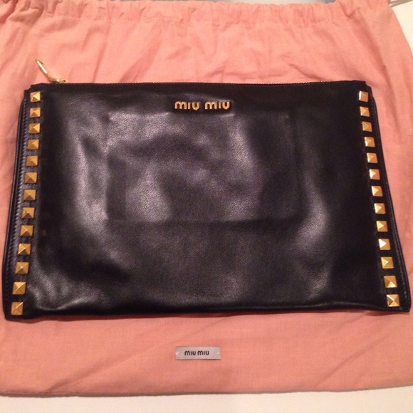 Miu Miu Leather Clutch