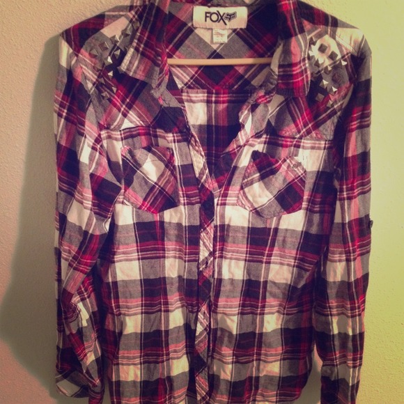 💥PRICE REDUCTION💥 Fox Racing plaid shirt