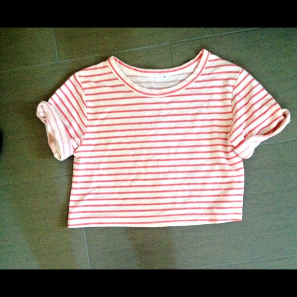 Striped crop top