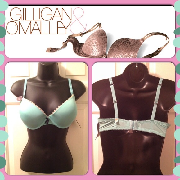 NWT Gilligan & O'Malley Teal Lace Bra