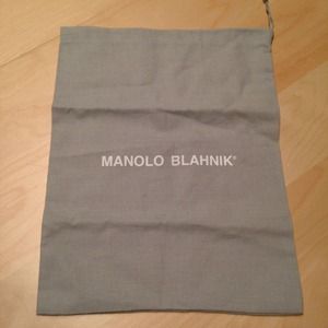 💕SOLD💕 Manolo Blahnik gray linen dust bag