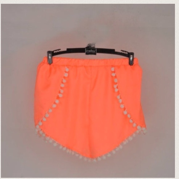 🚨Reduced🚨 Orange PomPom Shorts