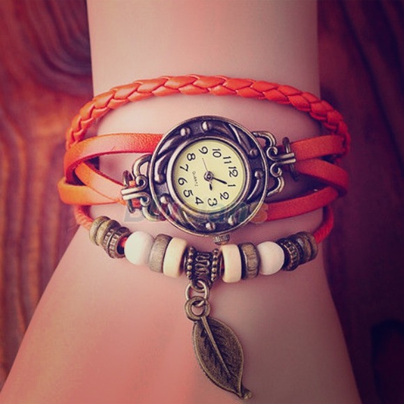 Orange multi bracelet watch - Picture 1 of 3