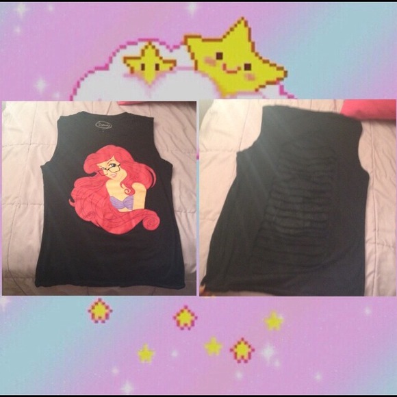 Little Mermaid ripped backed shirt