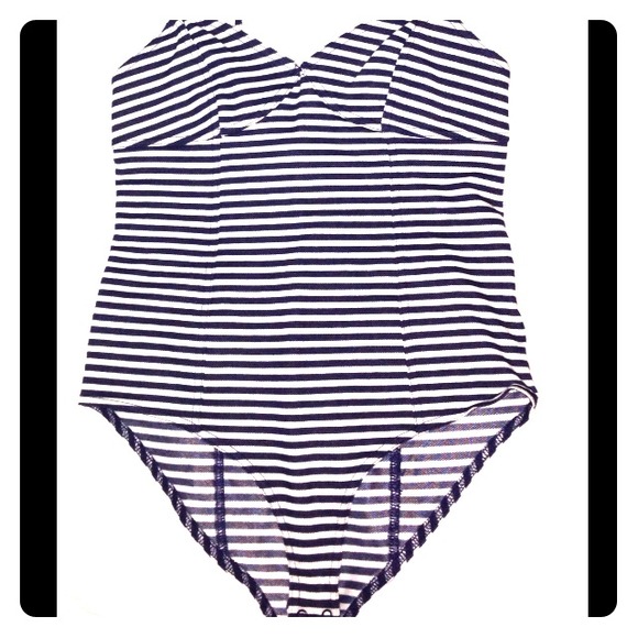 Pin striped, bodysuit.