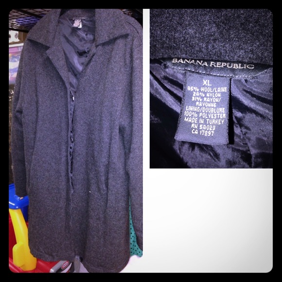 Banana Republic wool blend coat - Picture 1 of 1