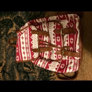 Victoria Secret red Aztec bookbag!