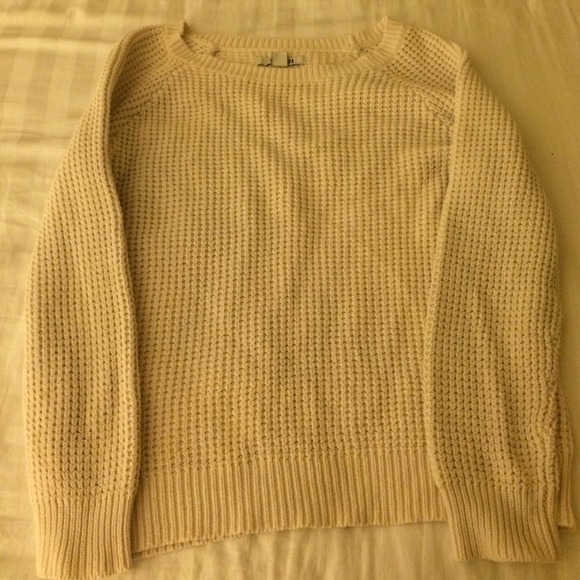 White sweater from forever 21.