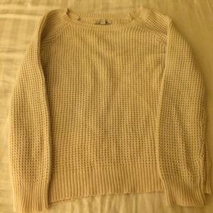 White sweater from forever 21.