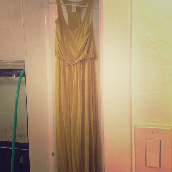 Mustard yellow maxi dress