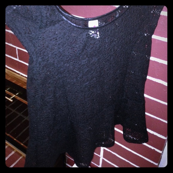 Peplum Black top