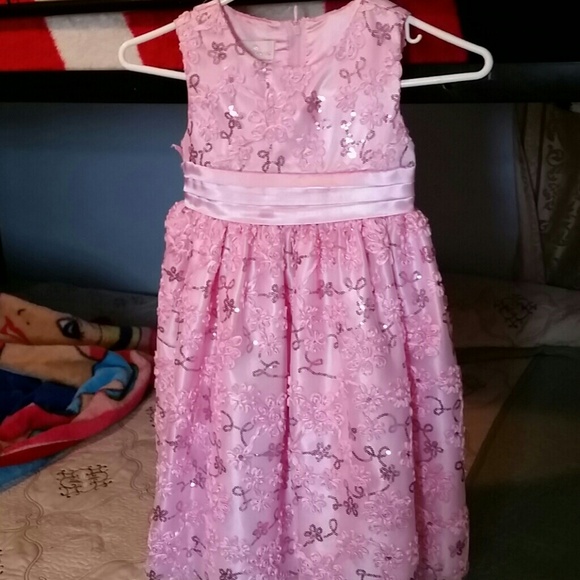 Pink sequin dress