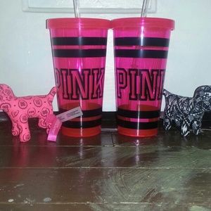 VS PINK Tumbler w/ mini dog
