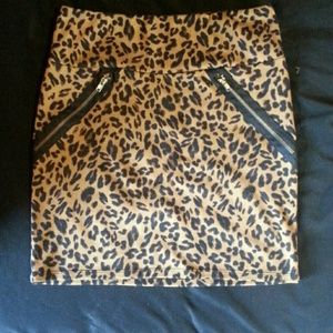 Cheetah pencil skirt