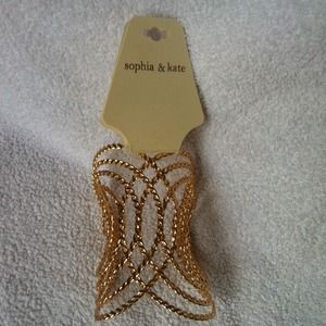 Gold cuff bracelet