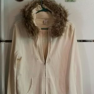 Gap off white hoody small