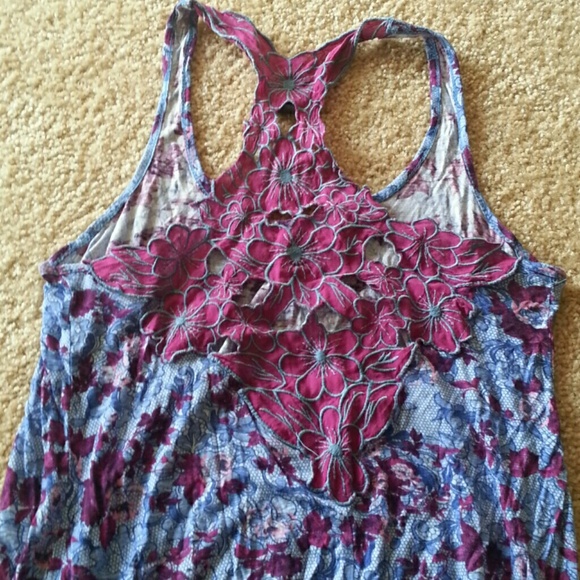 Floral Print racer back