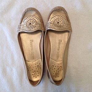 Jack Rogers Gold & Black Loafers Size 7 Bundle
