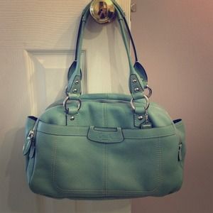 Coach pebbled leather purse