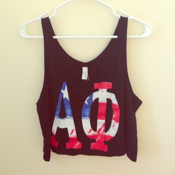 Alpha Phi Land of the Phi crop top
