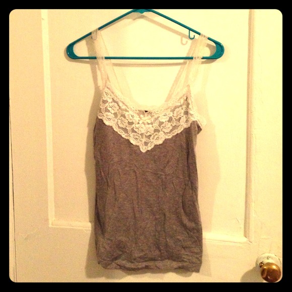 Lacy grey cami