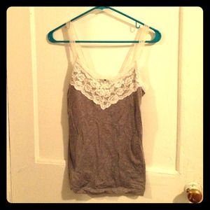 Lacy grey cami