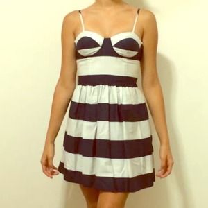 Blue Striped Dress