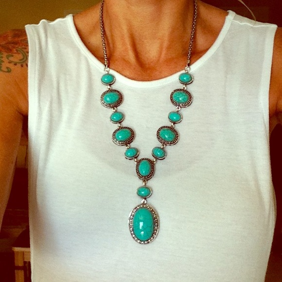 Turquoise Costume Necklace