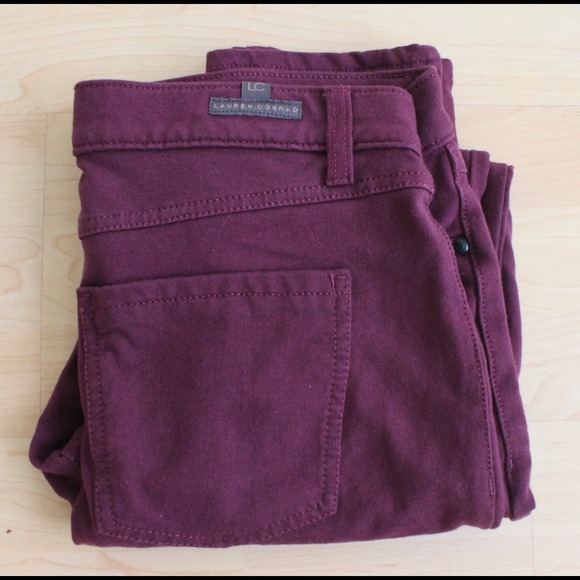 Lauren Conrad Dark Purple Skinny Jeggings