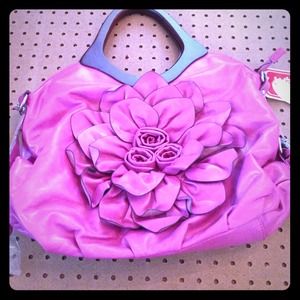 Closet Glam HandBag. Rose Flower Glam Bag