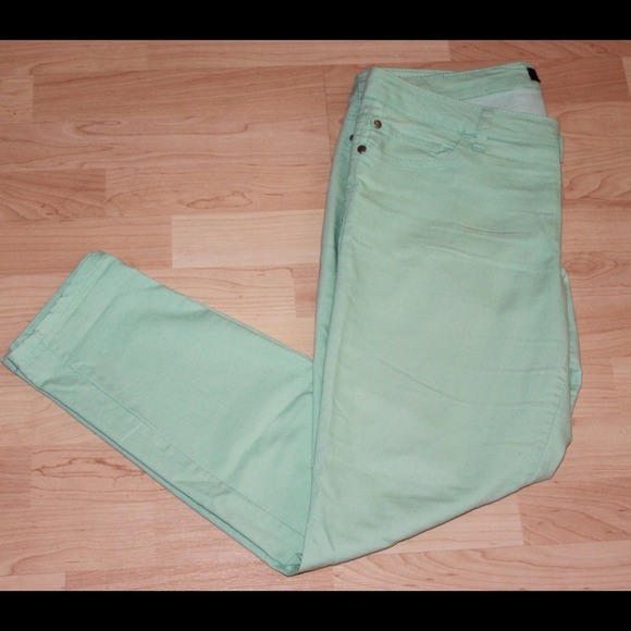 Forever 21 Mint Skinny Jeans