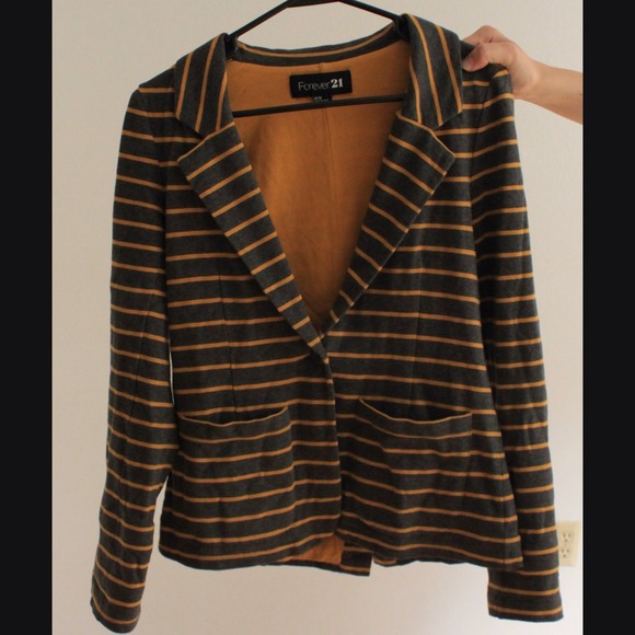 Striped Knit Blazer