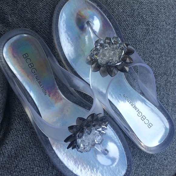 BCBGeneration Clear Jelly Sandals