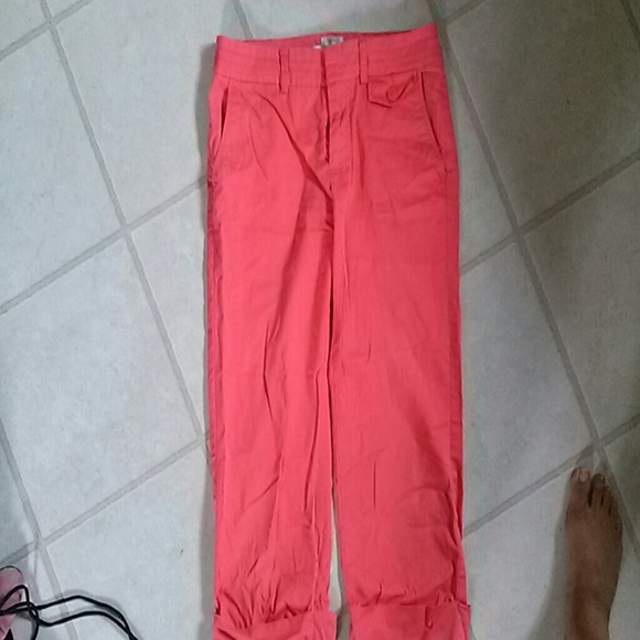 Coral Crop Pants