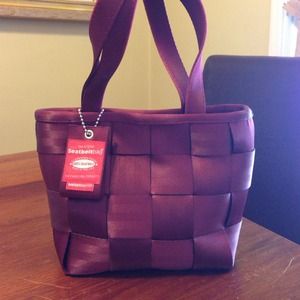 Original Seatbelt Bag. Merlot color.