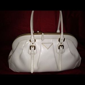 Authentic Prada Cinghiale Leather Framed Bag