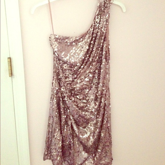 One Shoulder Sequin Dress