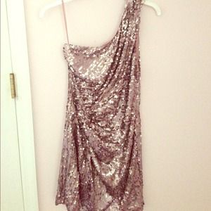 One Shoulder Sequin Dress