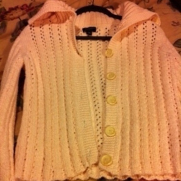 Big comfy pink /white sweater