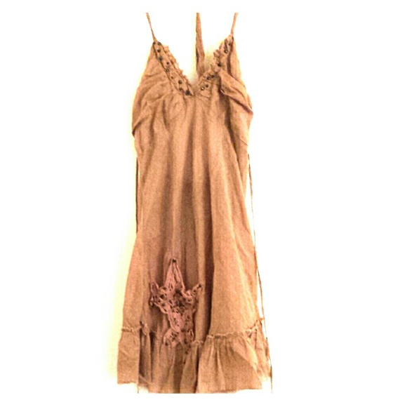 This is a light brown wet seal top. - Picture 1 of 1