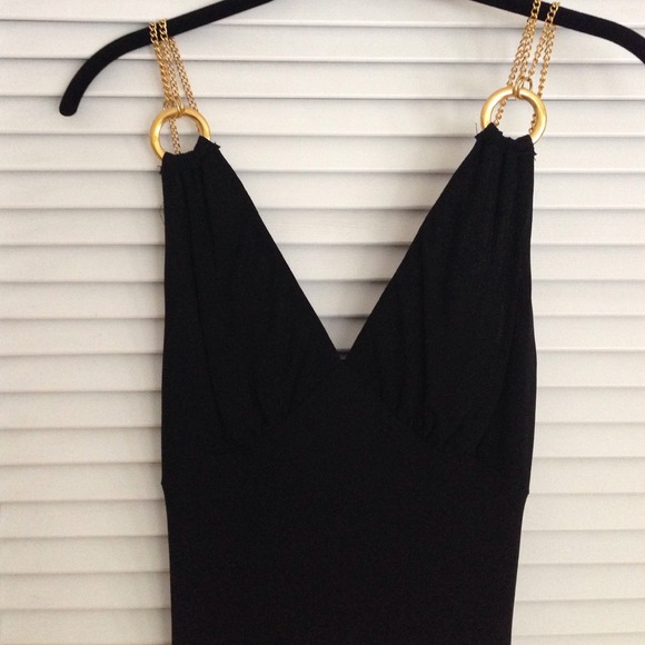 Black full length dress