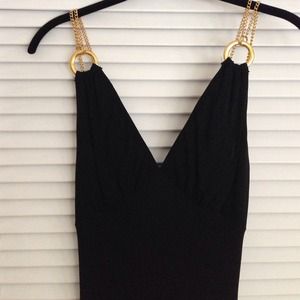 Black full length dress