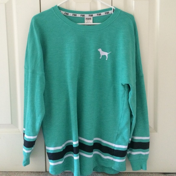 Teal Victoria's Secret Pink sweater