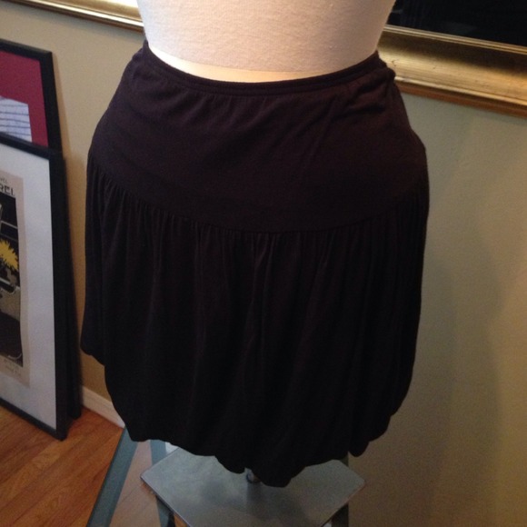 Black mini skirt