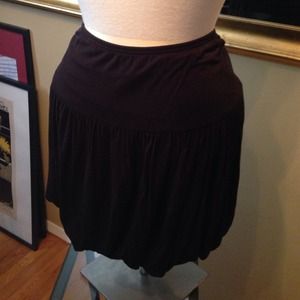 Black mini skirt