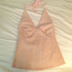 DKNY, light pink halter top.