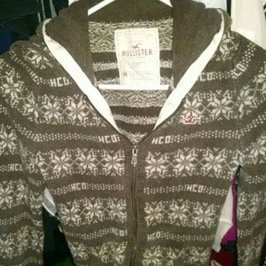 Hollister brown sweater