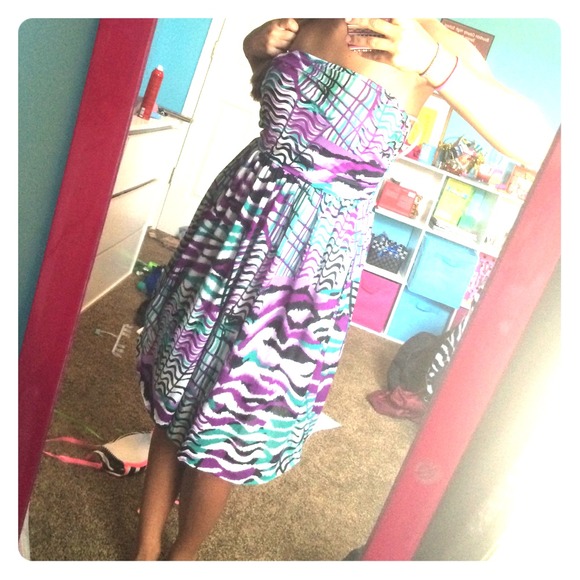 multicolored dress!