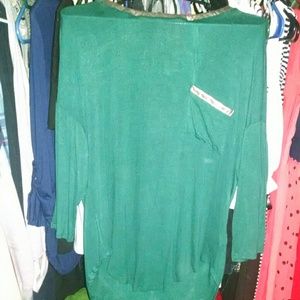 Green flowy dolman top